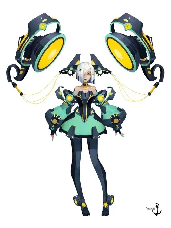 机甲少女_机甲少女手绘_机甲魔装少女cg